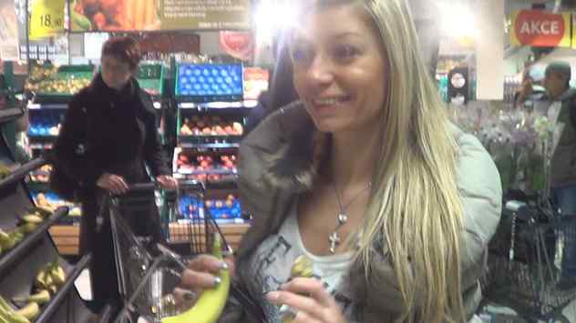 MILF Having Fun in Public Bathroom